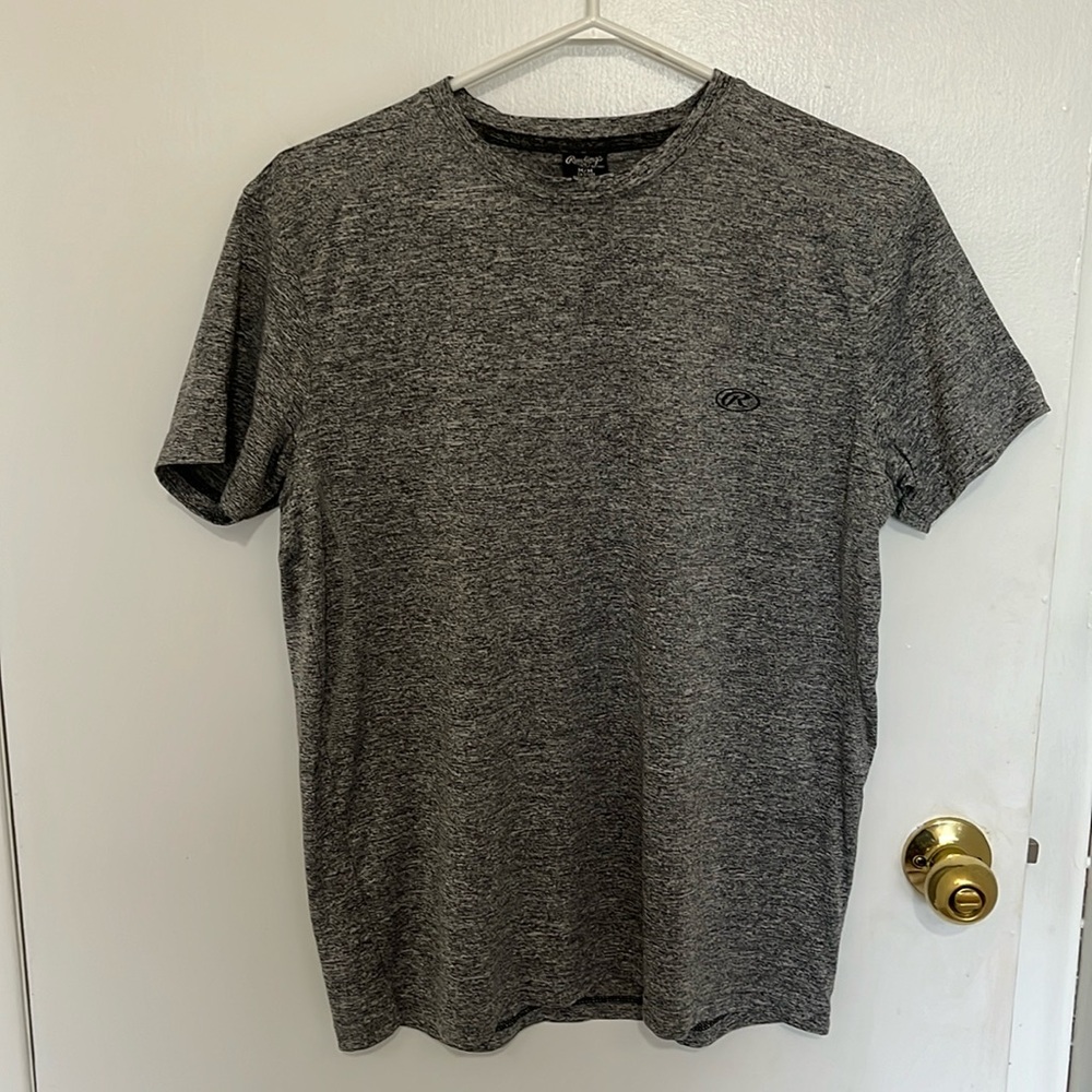 Rawlings Mens Grey Tee Shirt Size Medium